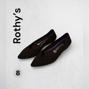 Rothy's Women's Black and Blue Flats